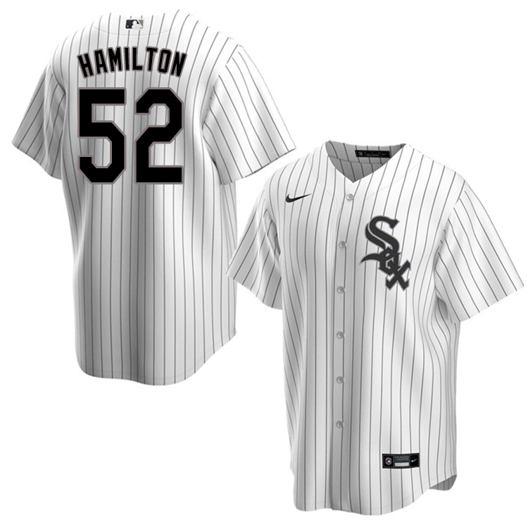 Nike Men #52 Ian Hamilton Chicago White Sox Baseball Jerseys Sale-Pinstripe